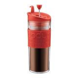 Bodum Bistro 15 oz Travel Mug Plastic/Acrylic/Stainless Steel in Red | 8.125 H x 3.25 W in | Wayfair 11100-294BUS