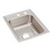 Elkay Lustertone 17" L x 22" W Drop-In Kitchen Sink Stainless Steel in Gray | 7.625 H x 17 W x 22 D in | Wayfair LR1722MR2