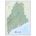 National Geographic Maps Maine State Wall Map in Blue | 40 H x 30 W x 0.25 D in | Wayfair RE01020522