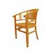 Anderson Teak Captain Teak Patio Chair Wood in Brown/Orange/White | 33 H x 24 W x 26 D in | Wayfair CHD-044