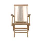 Anderson Teak Bristol Folding Teak Patio Dining Chair Wood in Brown | 39 H x 22 W x 23 D in | Wayfair CHF-2011