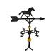 Montague Metal Products Inc. Deluxe Horse Weathervane Aluminum/Metal in Black | 32 H x 23.5 W in | Wayfair WV-374-SB