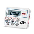 CDN Multi-Task Timer & Clock in Gray/White | 2 H x 2.675 W x 0.5 D in | Wayfair TM8