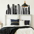 Room Mates Cityscape Embossed Border Wallpaper Vinyl | 18 H x 38.75 W in | Wayfair RMK1602GM