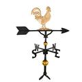 Montague Metal Products Inc. Deluxe Rooster Weathervane Aluminum/Metal in Yellow | 32 H x 23.5 W in | Wayfair WV-376-GB