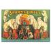 Buyenlarge Sparks Circus Vintage Advertisement on Wrapped Canvas in White | 24 H x 36 W x 1.5 D in | Wayfair 0-587-00423-1C2436