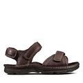 Clarks Men's Atl Part Sandals, Braun (Dark Brown Lea), 9.5 UK