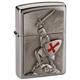 Zippo Windproof Lighter| Metal Long Lasting Zippo Lighter |Best with Zippo Lighter Fluid| Refillable Lighter| Perfect for Cigarettes Cigars Candles |Pocket Lighter Fire Starter |Crusade Victory Emblem