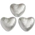Silver chocolate hearts - Bulk box of 200