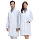 Dr. James Unisex Lab Coat, Classic Fit, 100% Cotton UK-03-L White