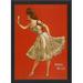 The Artwork Factory Anna Held Framed Vintage Advertisement Paper, Metal in Red | 17.13 H x 12.65 W x 1.13 D in | Wayfair 55001