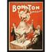 The Artwork Factory Bon Ton Burlesquers a Warm Reception Framed Vintage Advertisement Paper, in Black/Red | 25.13 H x 18.13 W x 1.13 D in | Wayfair