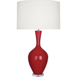 Robert Abbey Audrey 33.5" Table Lamp Resin/Fabric in Red | 33.5 H x 19 W in | Wayfair RR980