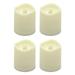 Gerson 39201 - 1.5" x 1.7" Battery Operated Everlasting Glow Bisque Resin Votive Candle LED with Timer (4 pack)