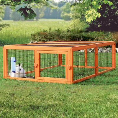 Trixie Natura Outdoor Run with Roof 174x109x48cm (LxWxH)