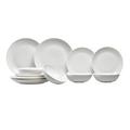 Royal Doulton Gordon Ramsay Maze White Collection Stoneware Set of 12 - Dinner Plates, Side Plates, & Cereal Bowls Ideal for Breakfast, Lunch and Dinner