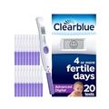 Clearblue Advanced Digital Ovulation Tests Kit (OPK), Double Your Chances Of Getting Pregnant, 1 Digital Holder And 20 Ovulation Tests, Packaging May Vary