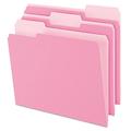 Pendaflex Two-Tone Color File Folders, Letter Size, 1/3 Cut, Pink, 100 Per Box (152 1/3 PIN)