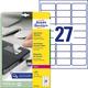 Avery Zweckform L6114-20 Anti-Tamper Security Labels 20 Sheets / 540 Labels / 63.5 x 29.6 mm White
