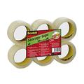 Scotch Storage Packing Tape, Super Clear, Low Noise, Long Lasting, 6 Rolls, 48 x 66 mm