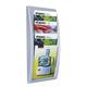 Fast Paper Quick Fit Literature Holder Wall-mount 4 x A4 Pockets W290xD95xH650mm Aluminium Ref 4061.35