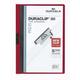 Durable DURAClip 30 A4 Clip Folder | Holds Up to 30 Sheets of A4 Paper | Robust Metal Sprung Clip | Pack of 25 Dark Red Coloured Files