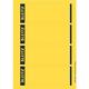 Leitz PC Printable Self Adhesive Spine Labels for Standard 80 mm Lever Arch Files, Wide and Short, 61.5 x 192 mm, Paper, 16852015 - Yellow, Pack of 100