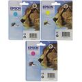 Epson T071 Original Inkjet Cartridges Bundle Pack - Cyan/Magenta/Yellow