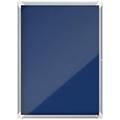 Nobo Felt Lockable Notice Board 9 x A4, Premium Plus, Blue, 1902556