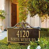 Kingston Address Plaques - Wall Plaque, Bronze/Verde Wall Plaque, Standard, Two Lines - Frontgate