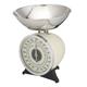 KitchenCraft TPCSCALECRE Classic Collection Mechanical Kitchen Scales with Bowl in Gift Box, Cream, 2kg Capacity