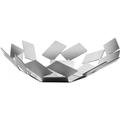 Alessi | La Stanza dello Scirocco MT01 - Design Fruit Basket in 18/10 Stainless Steel, Mirror Polished, Silver, 24.5 x 23.2 x 6.2 cm