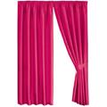 Mason Gray Dreams 'n' Drapes Java Cerise Eyelet Lined Curtain 90x108