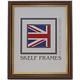 Skelf Frames 18 x 14 Inches Picture Photo Frame in Dark Wood with Gold Inlay Solid Wood with Glass Hand made in Yorkshire (Multiple Sizes)