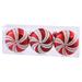 Vickerman 24651 - 3.75" Candy Cane Flat Ball Christmas Tree Ornament (3 pack) (N100725)