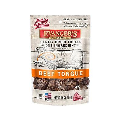 Evanger's Nothing but Natural Beef Tongue Gently Dried Dog & Cat Treats, 4.6-oz bag