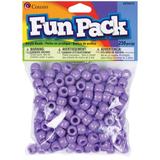 Fun Pack Acrylic Pony Beads 250/Pkg-Purple