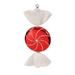 Vickerman 25402 - 18.5" Red / White Swirl Candy Christmas Tree Ornament (M110703)