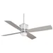 Minka Aire Strata Outdoor Ceiling Fan - Body Finish: Galvanized - Blade Color: Silver - F734L-GL