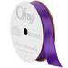 Offray Ribbon Purple Polyester Ribbon 3.25 x 0.62