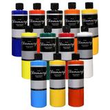 Chromacryl Premium Students Acrylic Paint Assorted Colors Pints Set of 12