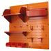 Wall Control Hobby Craft Pegboard Organizer Storage Kit, Metal in Orange | 32 H x 32 W x 9 D in | Wayfair 30-CC-200 ORR