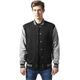 Urban Classics Men's Varsity Jacket, Multicoloured (Black/Grey), X-Large