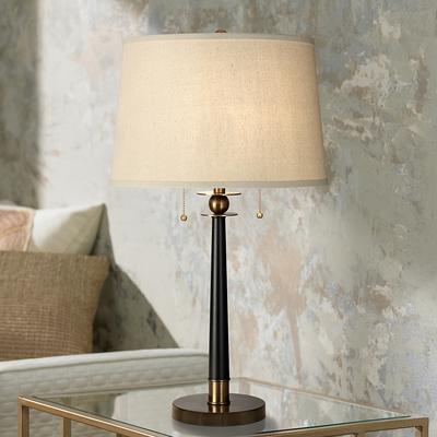 Kathy Ireland City Heights Table Lamp, Suri Champagne Glass Table Lamp Set Of 2