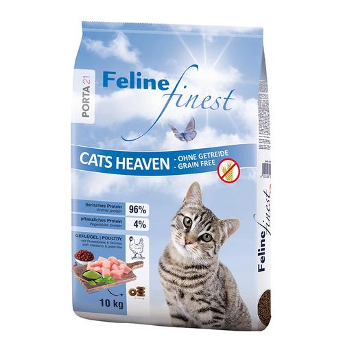 10kg Feline Finest Cats Heaven Porta 21 Katzenfutter trocken