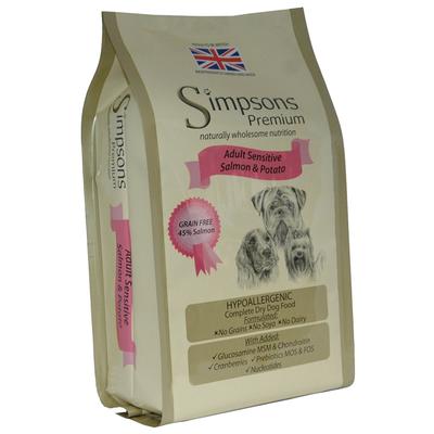 12kg Adult Sensitive Lachs & Kartoffel Simpsons Premium Hundefutter trocken