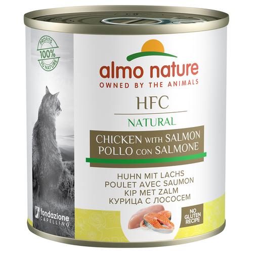 12x280g Huhn und Lachs Almo Nature Classic Katzenfutter nass