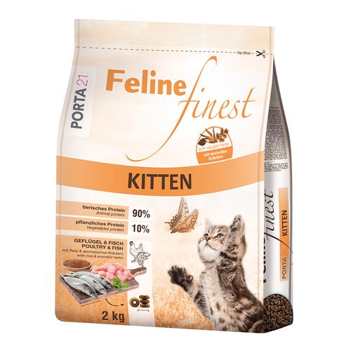 2kg Feline Finest Kitten Porta 21 Katzenfutter trocken