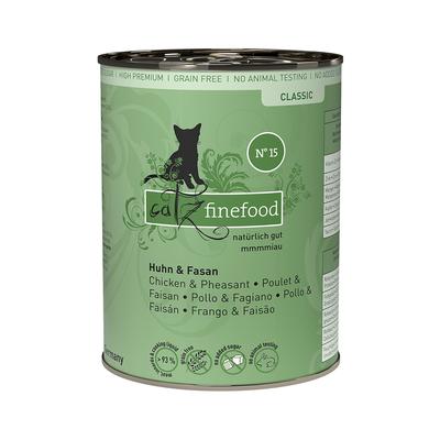 24x400g Huhn & Fasan catz finefood Katzenfutter nass