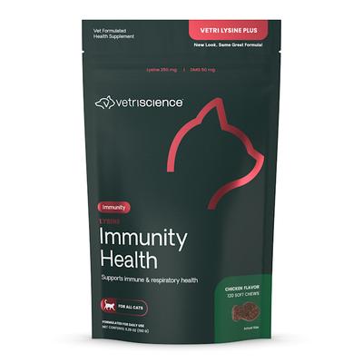 VetriScience Vetri-Lysine Plus Bite-Sized Cat Chews, Count of 120